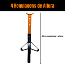 Ver imagem 4 de Par de Cavaletes Automotivos Preguiça 2 Toneladas Reforçado Trava de Segurança Manutenção Veículos