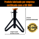 Ver imagem 6 de Par de Cavaletes Automotivos Preguiça 2 Toneladas Reforçado Trava de Segurança Manutenção Veículos