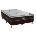 Ver imagem 1 de Cama Box King: Colchão Molas Ensacadas Ortobom Super Sleep King + Box Suede Brown(186x198)