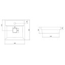 Ver imagem 2 de Cuba de Sobrepor 12,5cm X 40cm com Mesa Terra Roca