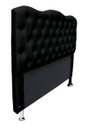 Ver imagem 2 de Cabeceira para Cama Box Casal 1.40 Padrão Agnes - Suede - Sv Decor:preto