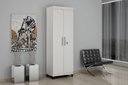 Ver imagem 3 de Armario Multiuso Asteca 2 Portas com Chave Valdemoveis Branco