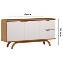 Ver imagem 3 de Aparador Buffet Ambiente Vicenza Ype Off White – New Ceval