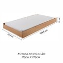 Ver imagem 2 de Cama Auxiliar Inari | 83,5 Cm X 197cm | Madeira Maciça Caramelo