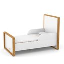 Ver imagem 3 de Jogo de Quarto Infantil Tutto New Cômoda 1 Porta e Berço Branco Soft/freijó com Capitonê - Matic