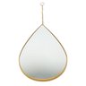Espelho Decorativo em Formato de Gota com Corrente 1 Unidade - Dourado - 1