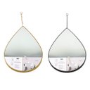 Ver imagem 3 de Espelho Decorativo em Formato de Gota com Corrente 1 Unidade - Dourado