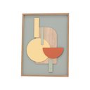Ver imagem 1 de Quadro Decorativo Abstrato em Mdf 30x40cm