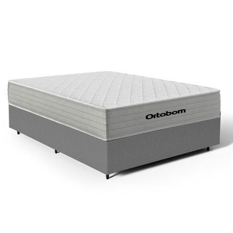 Cama Box com Colchão de Molas Ensacadas Ortobom One Face Plenno Superpocket Casal 138cm