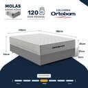 Ver imagem 6 de Cama Box com Colchão de Molas Ensacadas Ortobom One Face Plenno Superpocket Casal 138cm