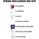 Ver imagem 2 de Gabinete 02 Portas Suspenso para Banheiro com Lavatório + Torneira + Engate Flexível + Veda Rosca