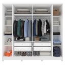 Ver imagem 4 de Guarda-roupa Casal Veneza 6 Portas 4 Gavetas Tcil Móveis
