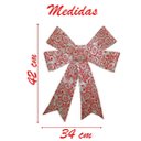 Ver imagem 2 de Kit 8 Enfeite Árvore Natal Laço Arabesco com Veludo 42 Cm