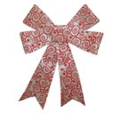 Ver imagem 3 de Kit 8 Enfeite Árvore Natal Laço Arabesco com Veludo 42 Cm