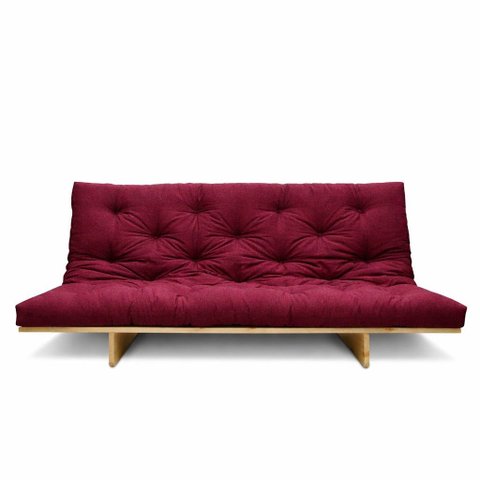 Cópia - Sofá-cama Futon Slim L 03 Lugares Cor Vinho