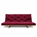 Ver imagem 1 de Cópia - Sofá-cama Futon Slim L 03 Lugares Cor Vinho