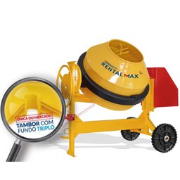 Betoneira 400L Rental Max Com Motor Trif 2Cv 380V 60Hz 4P Com Roda Maciça Menegotti - 2