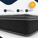 Ver imagem 6 de Cama Box Baú com Colchão Gazin de Espuma D28 Pillow Top Ortoblack Casal 138cm
