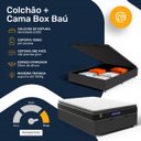 Ver imagem 4 de Cama Box Baú com Colchão Gazin de Espuma D28 Pillow Top Ortoblack Casal 138cm