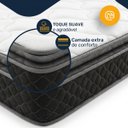 Ver imagem 7 de Cama Box Baú com Colchão Gazin de Espuma D28 Pillow Top Ortoblack Casal 138cm