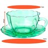 Jogo de Xícaras de Vidro para Café Peach Verde 90 Ml - 12 Peças - 2