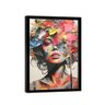 Quadro Retrato de Colagem Mulher Colorida -- Br Artes - 4
