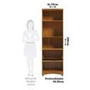 Ver imagem 3 de Armário Multiuso 2 Portas 1 Gaveta 61,70cm 100% MDF Chianti Espresso Móveis