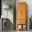 Ver imagem 1 de Armário Multiuso 2 Portas 1 Gaveta 61,70cm 100% MDF Chianti Espresso Móveis