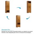 Ver imagem 5 de Armário Multiuso 2 Portas 1 Gaveta 61,70cm 100% MDF Chianti Espresso Móveis