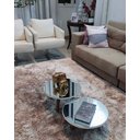 Ver imagem 6 de Conjunto de Mesa de Centro Redonda Espelhada Fit White Demoglass