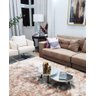 Conjunto de Mesa de Centro Redonda Espelhada Fit White Demoglass - 5