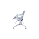 Ver imagem 3 de Cadeira Longarina Aeroporto Cromada 3 Lugares - Sala de espera