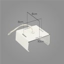 Ver imagem 3 de Luminária Arandela 2 Fachos Slim Preta Externa Interna St397