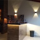 Ver imagem 5 de Luminária Arandela 2 Fachos Slim Preta Externa Interna St397