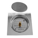 Ver imagem 3 de Ralo Inteligente Banheiro Click Inox Quadrado 9,4x9,4 Lavabo