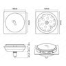 Ralo Inteligente Banheiro Click Inox Quadrado 9,4x9,4 Lavabo - 10