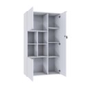 Ver imagem 5 de Armário Alto com Nicho e 03 Portas 161,5x90x42cm Wlan90 Branco Tx
