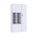 Ver imagem 1 de Armário Alto com Nicho e 03 Portas 161,5x90x42cm Wlan90 Branco Tx