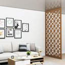 Ver imagem 1 de Painel Vazado Divisória Mdf Madrid Crú - 0,60x2,60m