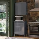 Ver imagem 4 de Balcão Micro Ondas Alice Cinza