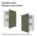 Ver imagem 4 de Armário Aéreo 50cm 1 Porta Branco/verde Vik Madesa