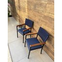 Ver imagem 1 de Kit 2 Cadeiras Corda Náutica com Braço Área Externa Brisa - Solare Móveis