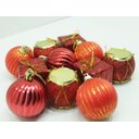 Ver imagem 3 de Kit 33 Pçs Tubo Enfeite Natalino Árvore Natal Vermelho 5cm