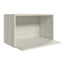 Ver imagem 1 de Armario Aereo Porta Microondas Mdf 60 Cm Kali 15214 Bianco Toq Nicioli