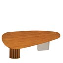 Ver imagem 2 de Mesa de Jantar Belle 180x100 Orgânica Cinamomo Off-white - Leifer