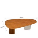 Ver imagem 4 de Mesa de Jantar Belle 180x100 Orgânica Cinamomo Off-white - Leifer