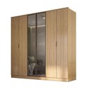 Ver imagem 2 de Guarda Roupa Ravi em Mdf 240x232,2cm 6 Portas com Reflecta Olmo 1109