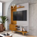 Ver imagem 1 de Estante para Tv até 55 Polegadas Corumbau 1 Porta Naturalle/off White - Móveis Bechara