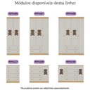 Ver imagem 6 de Cômoda Infantil 95cm 1 Porta com Vidro e 4 Gavetas Teddy Multimóveis Mp4489 Madeirado/off White
