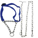 Ver imagem 2 de Coleira Ajustavel Cachorro Dog Kit Guia Passeio Corrente Semi enforcadora Aço Zincado Reforçado Rua 
